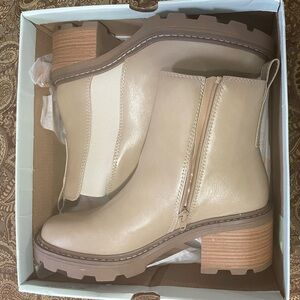 Kohls Women's Cream Ankle Boots